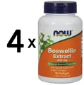 Produktbild: 4 x NOW Foods Boswellia Extract, 500mg - 90 softgels (424,75 EUR/kg)