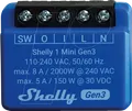 Produktbild: SHELLY PLUS 1M 3 - Shelly Plus 1 Mini, 1-Kanal, WLAN, BT, max. 8 A