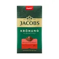Produktbild: Jacobs Filterkaffee Krönung Entkoffeiniert, mittlere Röstung, Kaffee gemahlen & entkoffeiniert, geröstet in Deutschland, ideal für Filterkaffeemaschine & French Press, Intensität 6/10, 500 g