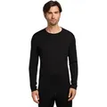 Produktbild: Icebreaker Unterwäsche Thermo-Langarmshirt 260 Tech Crewe - Merinowolle, enganliegend - schwarz Herren