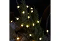 Produktbild: Lights4fun LED-Lichterkette 50er LED Micro Lichterkette außen Sterne aus Gummi warmweiß, Länge: 4.9m, Sterne jeweils 2cm groß, Timer 6 Std.