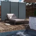 Produktbild: Paravent 3 Teilig, 255x182 cm Raumteiler freistehend, Trennwand Balkon Sichtschutz Stellwand Faltbar, Stellwand Sichtschutzwand innen outdoor,