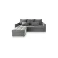 Produktbild: MASSENO Ecksofa mit Schlaffunktion Kos , grau , Maße (cm): B: 220 H: 85