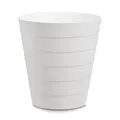 Produktbild: Zeller 18107 Abfalleimer, Papierkorb für Büro, Küche, Kinderzimmer, Mülleimer 13,5l, Kunststoff, weiß, ca. 29 x 29 x 30 cm