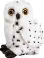 Produktbild: Uni-Toys Kuscheltier Schnee-Eule - 19 cm (Höhe) - Plüsch-Vogel - Plüschtier, zu 100 % recyceltes Füllmaterial