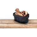Produktbild: Brotkorb Bela Schwarz, Brotkorb Aus Metall, Schwarz, Pulverbeschichtetes Metall Schwarz, Baumwolle Schwarz - Schwarz - Wenko