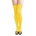 Produktbild: Halterlose Overknees Strumpfhose in Gelb - Party Fasching Karneval Kostüm