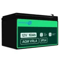 Produktbild: Simpletek AGM Batterie 12V 10Ah FASTON F2 6,35mm 151x98x95mm für UPS/Fotovoltaik