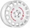 Produktbild: 4x Alufelgen OZ RALLY RACING WHITE + RED LET. 8x17 ET35 LK5 98 17 Zoll Felgen Al