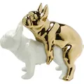 Produktbild: Deko Figur Deko Objekt Hunde Motiv Dolomit Figur Gold-Weiß Kare Design