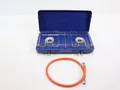 Produktbild: Campingaz Base Camp Gaskocher mit Deckel, 2-flammig inkl. Gasschlauch, 50mbar