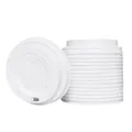 Produktbild: ENpack 1000 Deckel für Kaffeebecher 80mm/8cm Weiß - 0,2l/0,3l - Coffee To Go Deckel für Pappbecher - Kunstoff - Kaffe/Tee/Kakao/Latte Machiato/Cappuccino - Ideal für Unterwegs