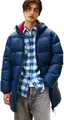 Produktbild: Tommy Jeans Herren Pufferjacke Essential Down Parka mit Kapuze, Blau (Dark Night Navy), S