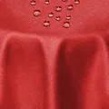 Produktbild: DecoHomeTextil Leinen Optik Tischdecke, Oval 135 x 180 cm Dunkelrot, wasserabweisend, fleckenabweisend, abwaschbar, Lotuseffekt, bügelfrei