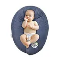 Produktbild: sei Design Stillkissen 170x30 cm ergonomisch | Schwangerschaftskissen Seitenschläferkissen Komfortkissen Erwachsene | Neugeborene Baby Kissen mit Bezug 100% Baumwolle