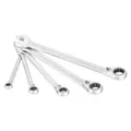 Produktbild: HAZET Knarren Ring-Maulschlüssel Satz 606/5 Aussen Doppel-Sechskant-Tractionsprofil 8 - 19 Anz... (10 mm, 13 mm, 17 mm, 19 mm, 8 mm) (606/5)