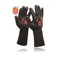 Produktbild: BURGERDEVIL Premium Grillhandschuhe 1 Paar Feuerfeste Ofenhandschuhe