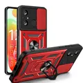 Produktbild: betterfon Handyhülle für Xiaomi Redmi 12C | Stoßfest & Kratzfest | Mit Kameraschutz, Anti-Fingerabdruck & robustem Panzerschutz-Design | Rot