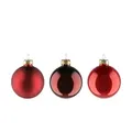 Produktbild: Weihnachtskugel Set  20er   , rot , Glas,Aluminium Ø: 6