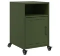 Produktbild: vidaXL Nachttisch Nachttisch Olivgrün 36x39x59 cm Stahl (1-St)