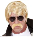 Produktbild: W WIDMANN MILANO Party Fashion D7599 - Perücke Geheimagent mit Bart & Brille, blond, Kunsthaar, Kurzhaarperücke
