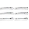 Produktbild: 6 x 60cm LEDVANCE Damp Proof Housing 600 P 2XLAMP Wannenleuchte 2-flg. LED Feuch