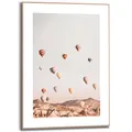 Produktbild: REINDERS Gerahmtes Bild, Heißluftballon, Wohnzimmer, Bilder, Wanddeko, Room Decor, MDF, Beige, 70x50cm