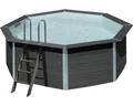 Produktbild: Aufstellpool WPC-Pool-Set Gre rund Ø 410x124 cm inkl. Sandfilteranlage, Skimmer,