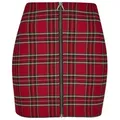 Produktbild: URBAN CLASSICS Sommerrock Urban Classics Damen Ladies Short Checker Skirt (1-tlg) rot M