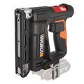 Produktbild: WORX NailForce Akku Nagler und Tacker 20V WX843.9 - für 15mm Nägel und Tackerklammer bis 14mm - einfaches Magazinladen - 60 Nägel/min Schussfolge - ohne Akku & Ladegerät - PowerShare kompatibel