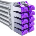 Produktbild: deleyCON 10x 1m RJ45 Patchkabel CAT7 Rohkabel Netzwerkkabel LAN DSL Kabel grau