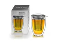 Produktbild: Creano Teeglas Thermoglas mit Filter und Deckel, Borosilikatglas, 3-teilig