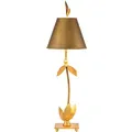 Produktbild: Tischlampe Red Bell mit 1 Licht, Blattgold mit goldenem Schirm - FB-REDBELL-TL-GD