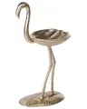 Produktbild: Beliani Dekofigur Schale aus Aluminium Flamingo Gold 57 cm Dekoration Sanen