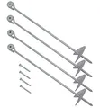 Produktbild: 4x Erdanker 60cm Bodenanker f Schaukel Spielturm Erdnagel Befestigungsanker Zelt