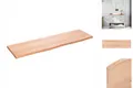 Produktbild: Waschtischplatte Hellbraun 100x30x2 Cm Massivholz Behandelt
