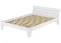 Produktbild: ERST-HOLZ Massivholzbett Doppelbett 140 x 200 Kiefer Weiß mit Rollrost, Kiefer waschweiß