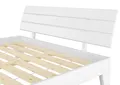 Produktbild: Doppelbett Rollrost 140x200 Futonbett Massivholz Kiefer Weiß Jugendbett Kinder