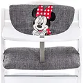 Produktbild: hauck Disney Sitzkissen Kompatibel mit Alpha+, Beta+ und Arketa Holzhochstuhl Highchair Pad Deluxe, Einfache Befestigung mit Klettverschluss, Maschinenwaschbar (Minnie Grey)