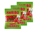 Produktbild: 3x HARIBO HAPPY CHERRIES je 200g - Kirschen - Weingummi - Fruchtgummi -