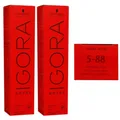 Produktbild: Schwarzkopf Igora Royal 2 x 60 ml 5-88 hellbraun rot extra Haarfarbe Cremefarbe