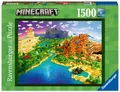 Produktbild: Ravensburger Puzzle 1500 Teile Ravensburger Puzzle World of Minecraft 17189, 1500 Puzzleteile