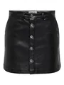 Produktbild: ONLY Damen Onlamazing-Liora Hw Faux Leat Skirt PNT Rock, Black, 44