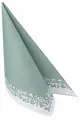 Produktbild: APARTina Airlaid Servietten 50 Stück, stoffähnliche Serviette - ROMANTIQUE, 40 x 40 cm 1/4-Falz, hochwertig & stoffähnlich, Hochzeit Grün Salbeigrün (Eukalyptus, 40 x 40 cm)