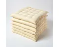 Produktbild: Homescapes Stuhlkissen Stuhlkissen creme 6 Stück, 40 x 40 cm