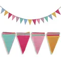 Produktbild: Wimpelkette, Geburtstag, Party, Hochzeit, Dekoration, 4er Pack, Mehrfarbig, 5...