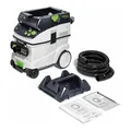 Produktbild: Festool Absaugmobil CTM 36 E AC-PLANEX CLEANTEC (mit High Performance Hauptfilter, Filtersack, Entsorgungssack, Saugschlauch, Verschlussschieber, Werkzeughalter PLANEX)