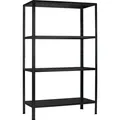 Produktbild: Schulte Regalwelt Steck-Grundregal Schulte schwarz strukturiert 1800x1200x400 mm 4 Bden Tragkraft 260 kg (31681814)