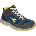 Produktbild: Diadora Utility Run Mid S3S, Sicherheitsschuhe Unisex - Dunkelgrau/Dunkelblau/Gelb - 36 EU