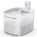 Produktbild: Trinkbrunnen für Katze Kabellos, 2.6L Katzenbrunnen Kabellos mit Bewegungsmelder, Batteriebetrieben Katzentrinkbrunnen, 3000mAh, Leise Wasserpumpe, Katzenbrunnen für den Innenbereich